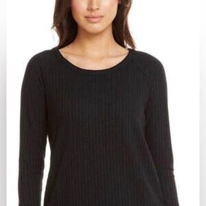Anthropologie Oversized Waffle Knit Thermal Grunge Minimalist Shirt Size Small